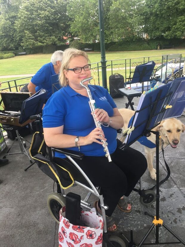 Jennifer with her flute